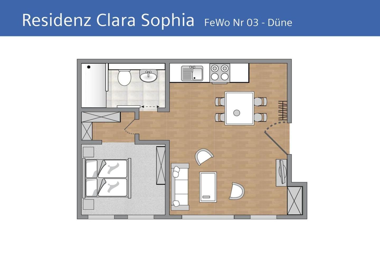 Ferienwohnung Duene In Der Residenz Clara Sophia Binz Exteriör bild